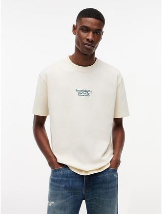 Tommy Hilfiger Mens Tommy Jeans Back Sailing Graphic T-Shirt - White - XL