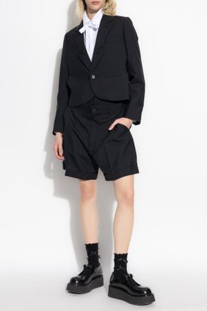 Comme Des Garçons Comme Des Garçons Noir Kei Ninomiya Blazer With Cutouts, Womens, Black