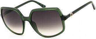 Guess Green Gradient Irregular Ladies Sunglasses GU00257 96P 57