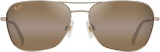 Maui Jim Naauao Zonnebril - Heren - Zonnebrillen - Geel - 58 MM - Accessoires