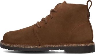 Birkenstock Schoenen, Dames, Bruin, 42 EU, Su&egrave;de, Bruine Su&egrave;de Veterschoenen Mid