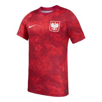 Nike Poland 2026 Stadium Away Nike Mens Dri-FIT Soccer Jersey in Red | P35063J0699-NBR