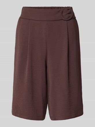 Zero Bermudas mit G&uuml;rtel und franz&ouml;sischen Eingrifftaschen in Dunkelbraun, Gr&ouml;&szlig;e 34
