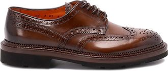 Santoni Kalamabuck Buckled Shoes