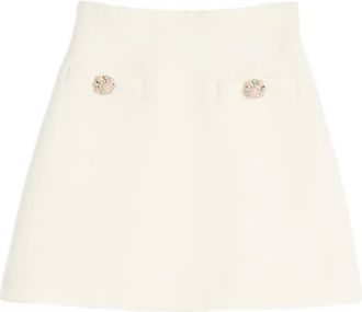 Valentino Garavani crepe couture mini skirt - Neutrals