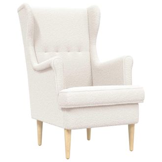 vidaXL Sill&oacute;n Crema Boucl&eacute; Vidaxl