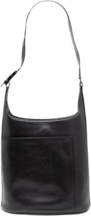 Ferragamo Pre-owned Shoulder Bags, female, Black, Size: ONE SIZE Pre-owned Leather Shoulder Bag