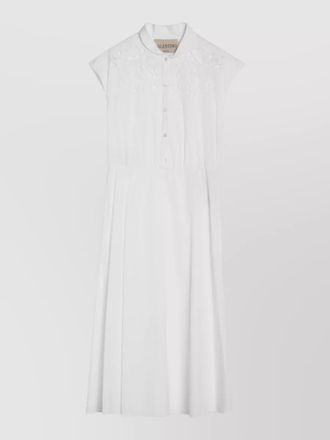 Valentino cotton embroidered midi dress