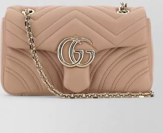 Gucci nappa leather small gg marmont shoulder bag