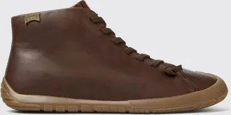 Camper Stivaletti Peu Path+ in pelle liscia con lacci elasticizzati e zip