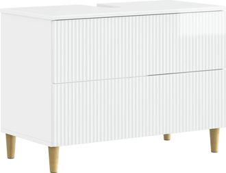 vidaXL Mueble De Lavabo Para Ba&ntilde;o Arnhem Blanco Brillante Vidaxl