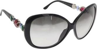 Bulgari Pre-owned Accessories, female, Black, Size: ONE SIZE Pre-owned Plastic Sunglasses