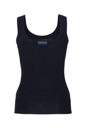 Elisabetta Franchi Tricot Tank Top - Navy