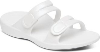Aetrex Womens Janey Sport Slide In White