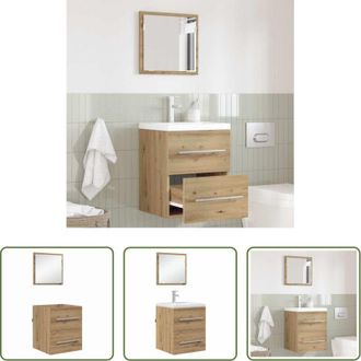 vidaXL Armadi da bagno - Set di mobili per il bagno Marrone 41 x 38,5 x 48 cm