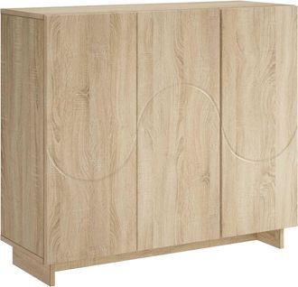 vidaXL Aparador Roble Sonoma 85,5 X 31 X 75 Cm Madera De Ingenier&iacute;a Vidaxl