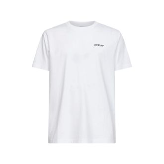 Off-white T-Shirts, male, White, Size: 2XL Metal Arrow Slim T-shirt