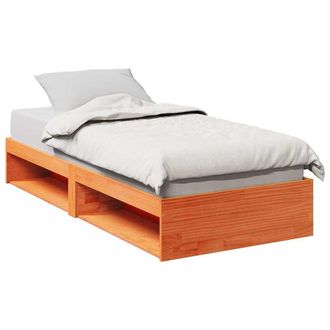 Berkfield Home Day Bed without Mattress Wax Brown 80x200 cm Solid Wood Pine