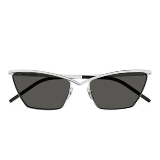 Saint Laurent Sunglasses, unisex, Gray, Size: 57 MM SL 637 Cat-Eye Sunglasses