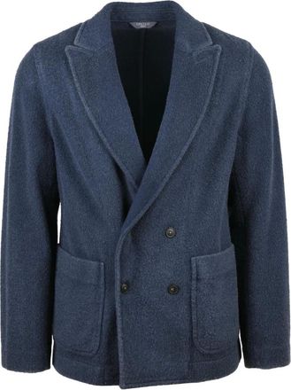 Circolo 1901 Jassen, Heren, Blauw, 2Xl, Wol, Blazer Doppiopetto
