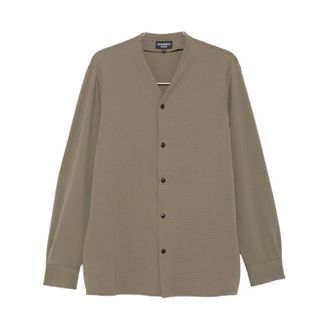 Emporio Armani Casual Shirts, male, Green, Size: M Emporio Armani Capsule Shirts Brown