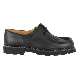 Paraboot Koffie Leren Derbies met Noorse Stiksels - Heren - Veterschoenen - Zwart - 42 1/2 EU - Schoenen