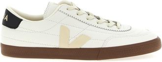 Veja White Lace Up Sneakers