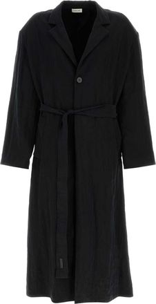 Fear of God Black Lyocell Blend Trench Coat