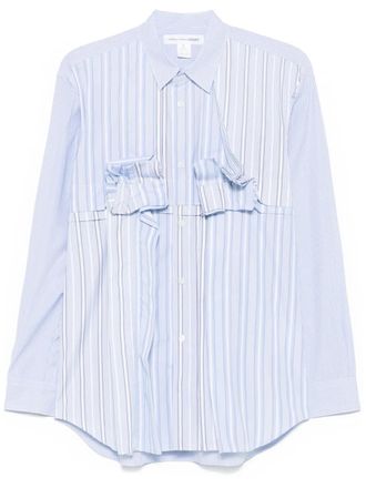 Comme Des Gar&ccedil;ons striped shirt - men - Cotton - M - Blue