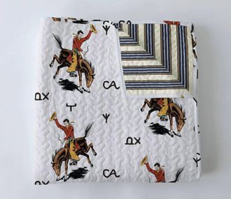 Ida Mae Home Lazy J Quilt Set In White