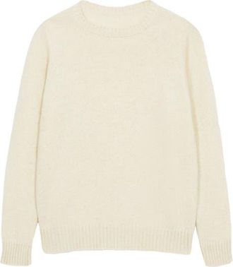 Fortela Alpaca Crew Neck Sweater in Off White at Nordstrom, Size Medium Eu