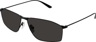 Balenciaga Bb 0413S Zonnebril - Heren - Zonnebrillen - Zwart - 62 MM - Nylon - Accessoires