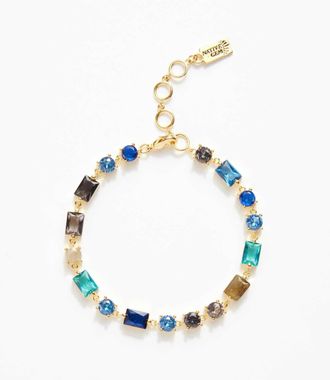 Native Gem Atlantis Crystal Bracelet In Blue