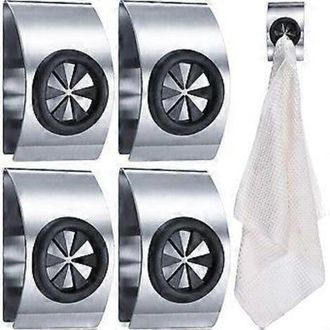 OEM Juego De 4 Toalleros Autoadhesivos De Acero Inoxidable Sztxj, Gancho De Cocina Para Montaje En Pared, Soporte Sin Taladro, Toallero De F&aacute;cil Colocaci&oacute;