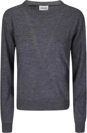 P.A.R.O.S.H. Lark 020 Ronde hals gebreid - Dames - Ronde hals truien - Grijs - S - Truien & Vesten
