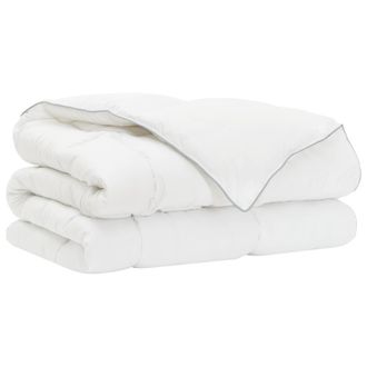 vidaXL Edred&oacute;n De Todo El A&ntilde;o Blanco 135 X 200 Cm Fibra De Bamb&uacute; Vidaxl