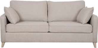 Miliboo Sof&aacute; Convertible N&oacute;rdico 3 Plazas Beige Natural Papel