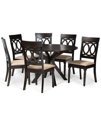 Baxton Studio Dnu Baxton Studio Jessie 7Pc Dining Set