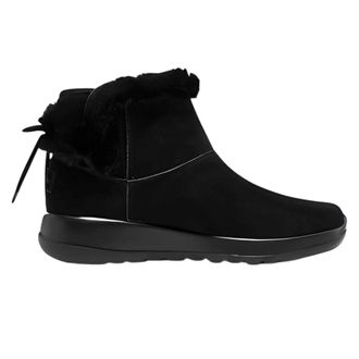Skechers Dames On The Go Su&egrave;de Enkellaarsjes (Zwart)