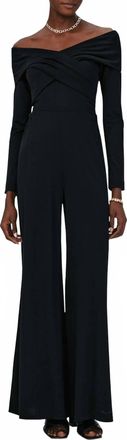 Diane Von F&uuml;rstenberg Lucien Off-Shoulder Jumpsuit In Black