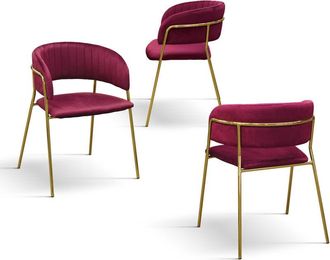 Milani Home SOLANA - sedia di design moderno in velluto