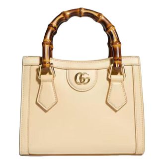 Gucci (WMNS) Gucci Diana Small Tote Bag Light Yellow 832936-AAGUH-9342