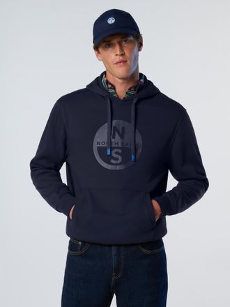 North Sails Hoodie Met maxi logo print