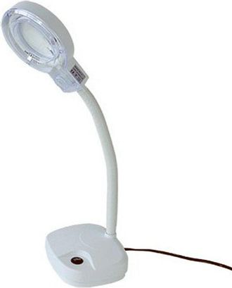 Trade Shop Trade Shop - Lampada Neon Da Tavolo Con Lente Di Ingrandimento Professionale Flessibile 3d 8d