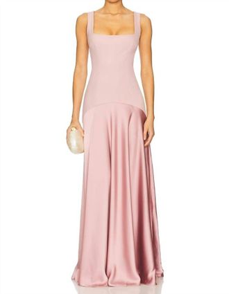 L'Academie Marianna Sidney Gown In Mauve