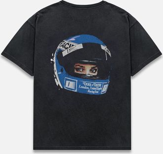 Duke + Dexter Duke + Dexter, Mens DR2 Helmet Washed Black T-Shirt, Size XXL