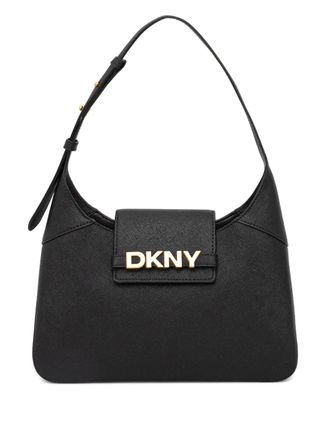 DKNY logo-detail shoulder bag - Black