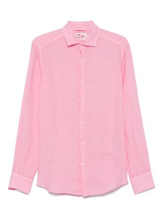 MC2 Saint Barth Pamplona shirt - men - Linen/Flax - M - Pink