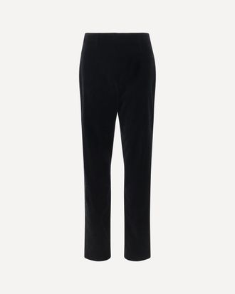 Khaite Ryden cotton-velvet Pants Female 4