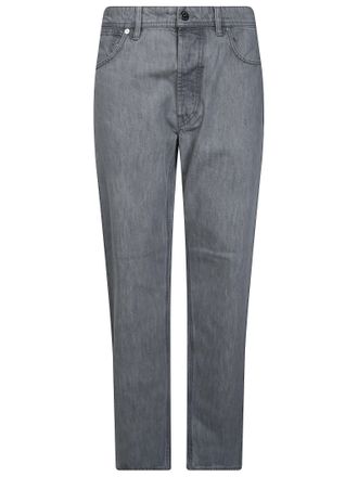 Stone Island Light Grey Wash Five-Pocket Straight-Leg Jeans